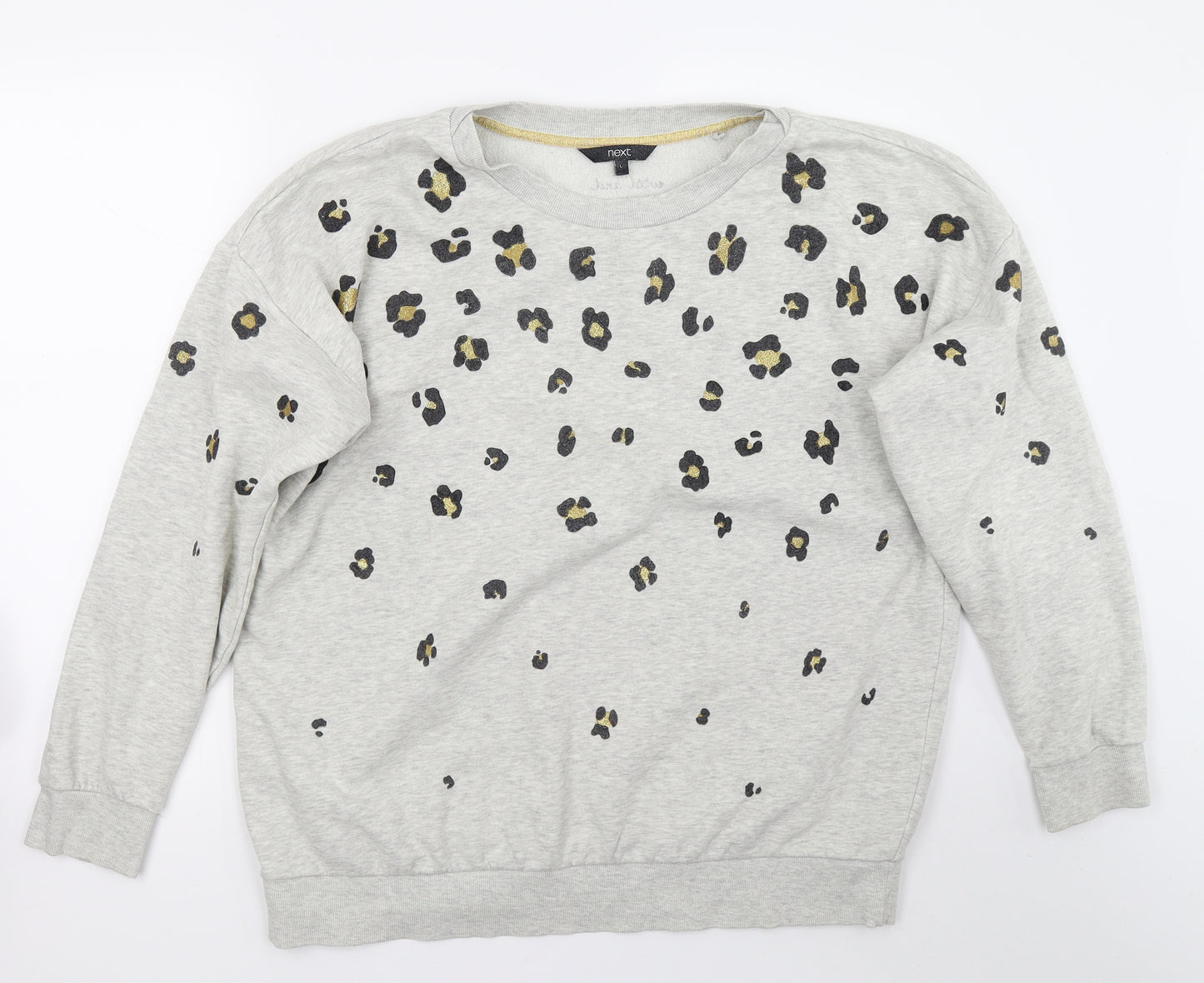 NEXT Womens Grey Animal Print  Pullover Jumper Size L
