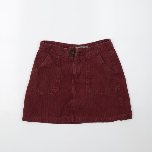 Denim & Co. Womens Pink   A-Line Skirt Size 8