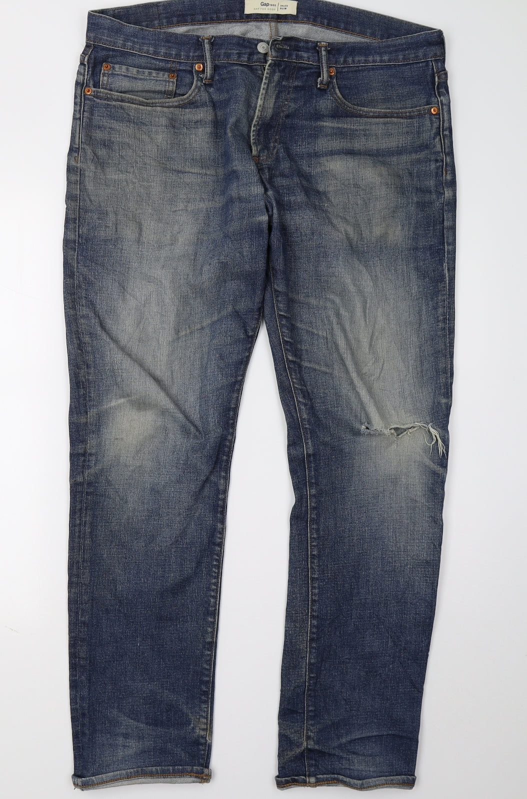 Gap Mens Blue   Straight Jeans Size 34 L32 in