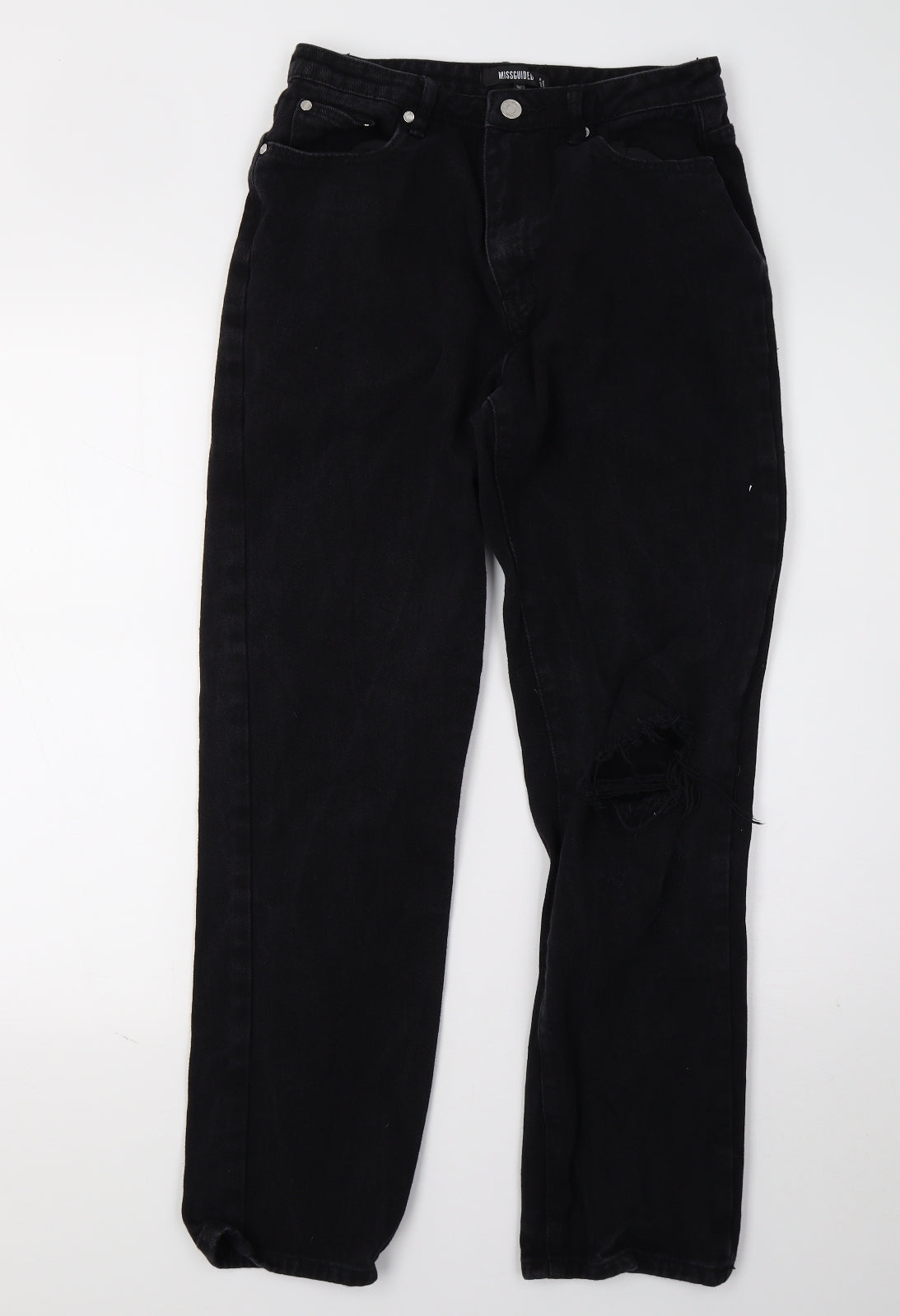 Missguided Womens Black   Mom Jeans Size 12 L29 in