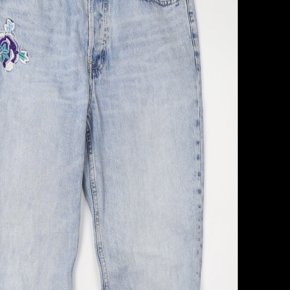 Marks and Spencer Womens Blue   Cropped Jeans Size 12 L25 in