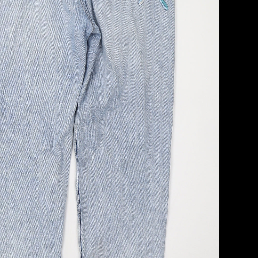 Marks and Spencer Womens Blue   Cropped Jeans Size 12 L25 in