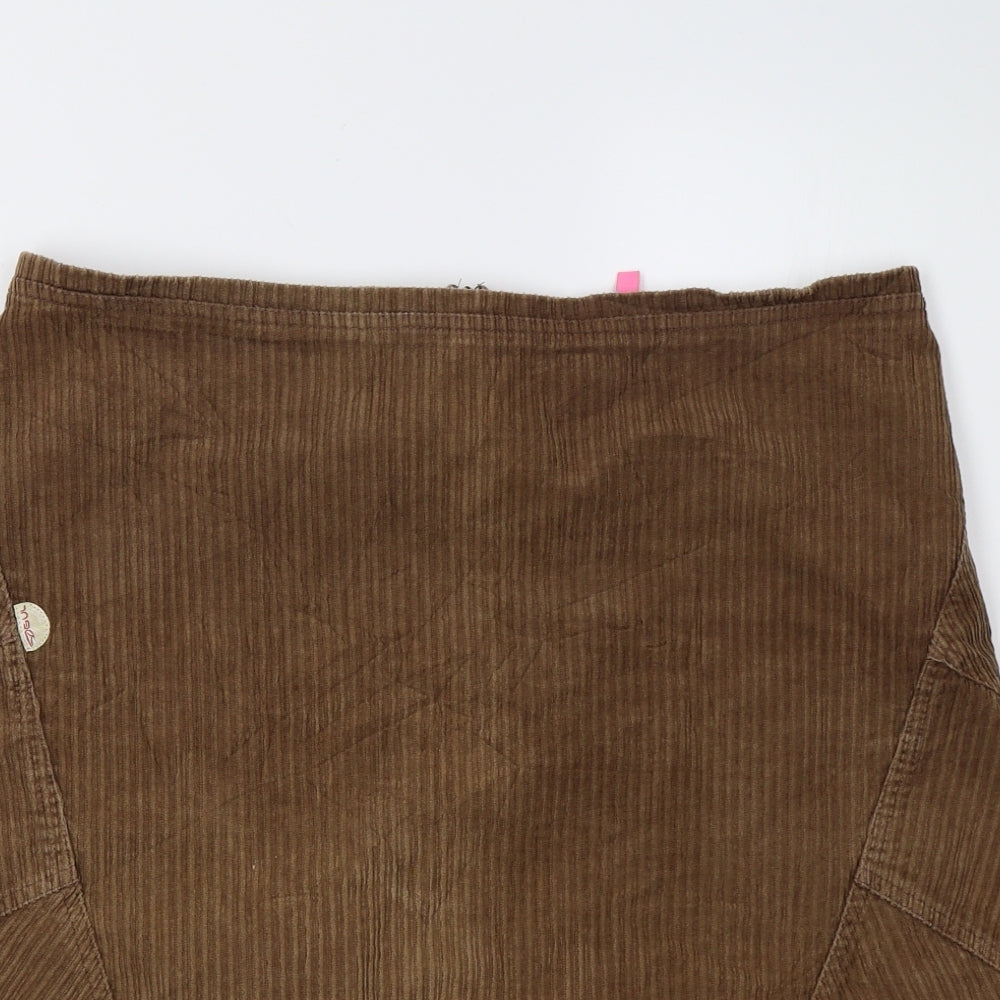 Gul Womens Brown   A-Line Skirt Size 12
