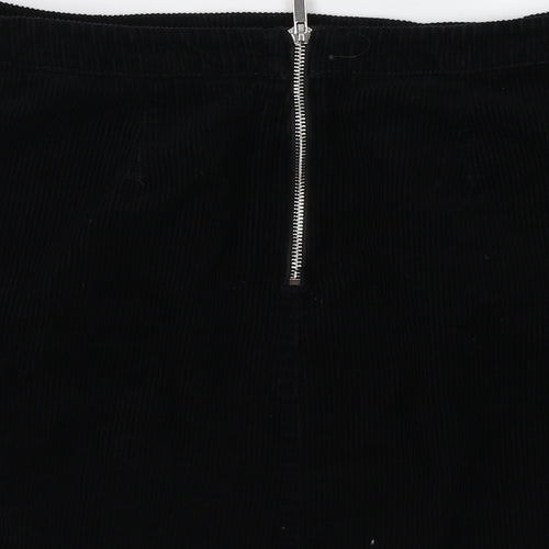 Newlook Womens Black  Rayon A-Line Skirt Size 12