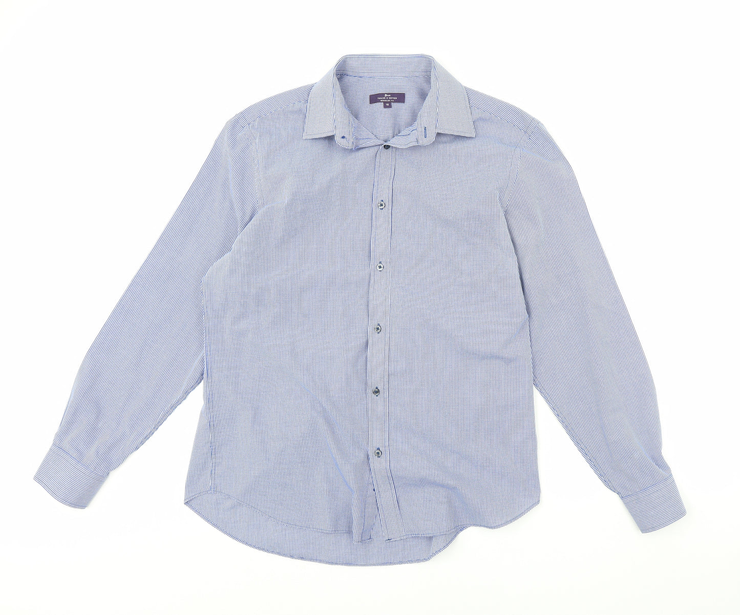 Taylor & Wright Mens Blue    Dress Shirt Size 16