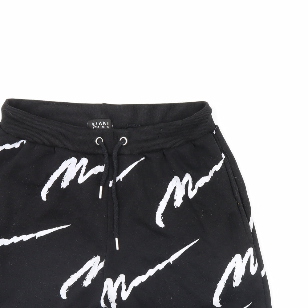 Boohoo Mens Black   Sweat Shorts Size L