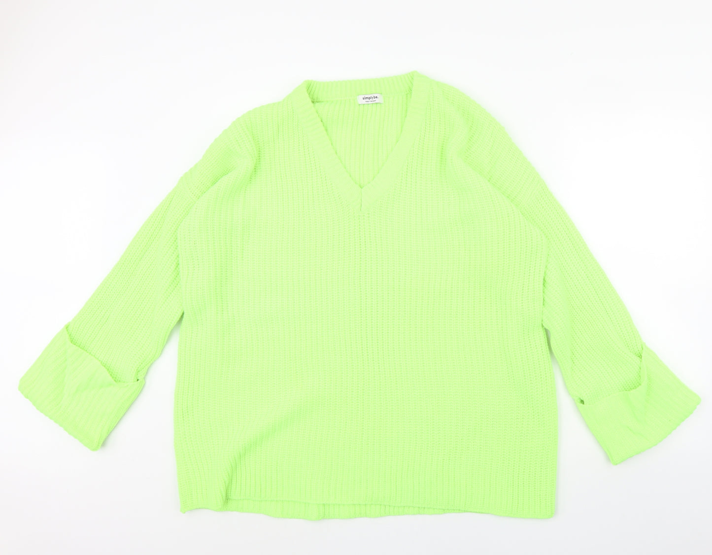 Simply Be Womens Green   Pullover Jumper Size 18