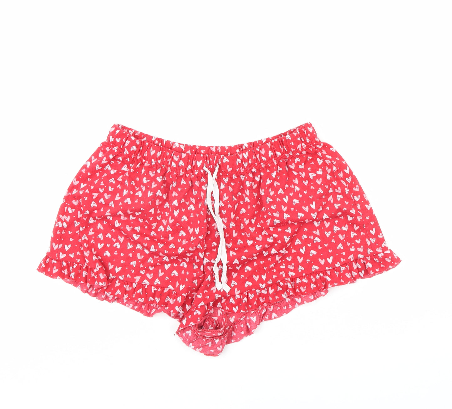 Preworn Womens Red Solid  Cami Pyjama Pants Size 16