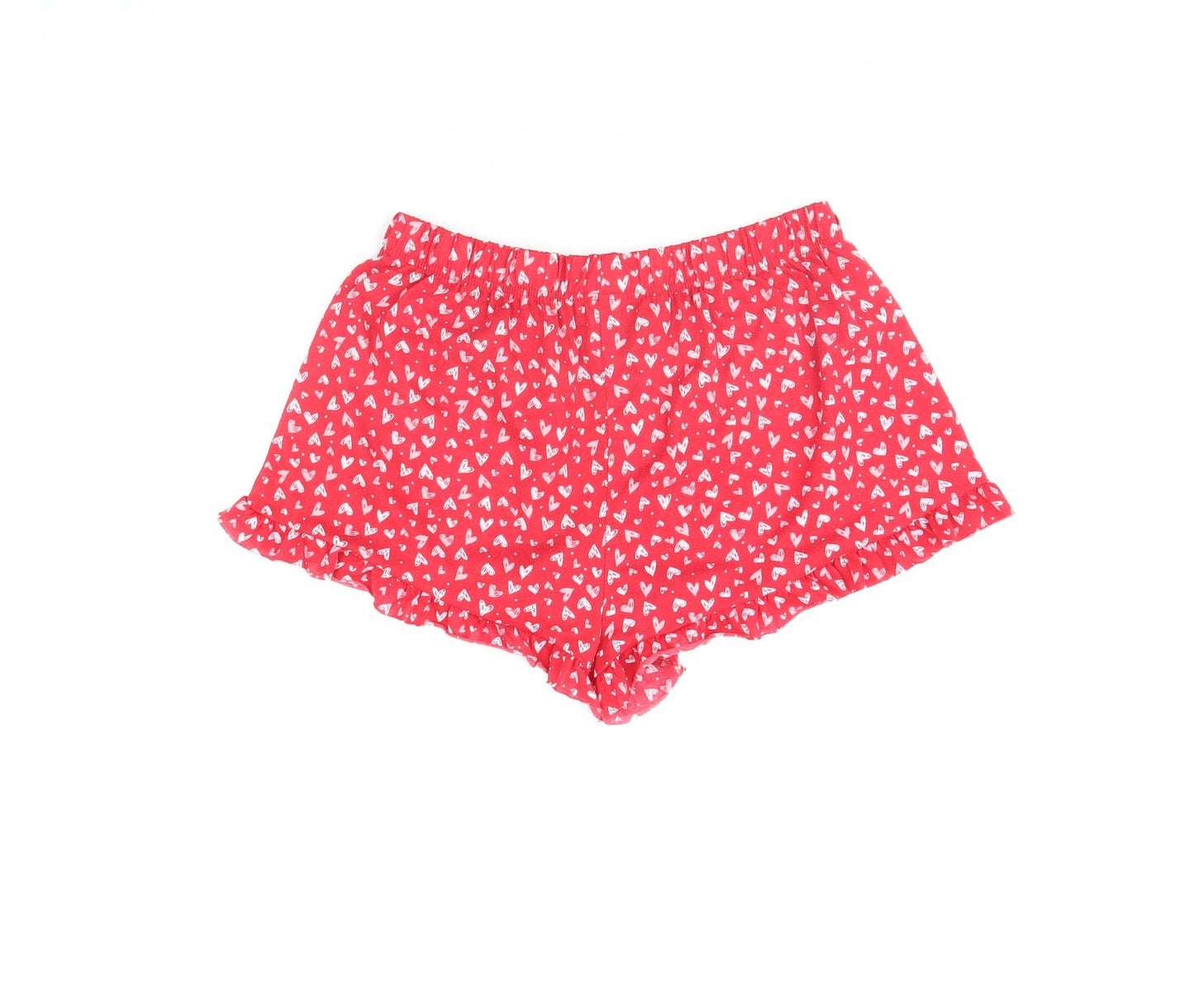 Preworn Womens Red Solid  Cami Pyjama Pants Size 16