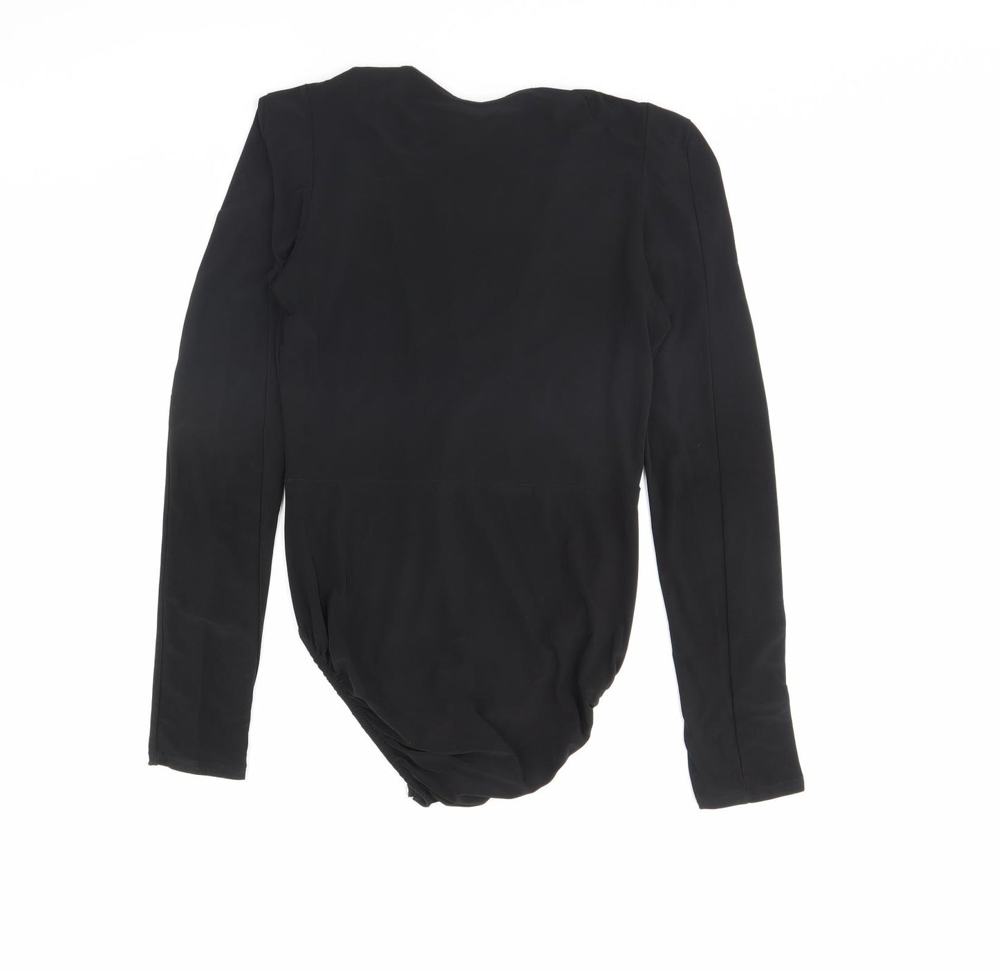 Boohoo Womens Black   Bodysuit One-Piece Size 14