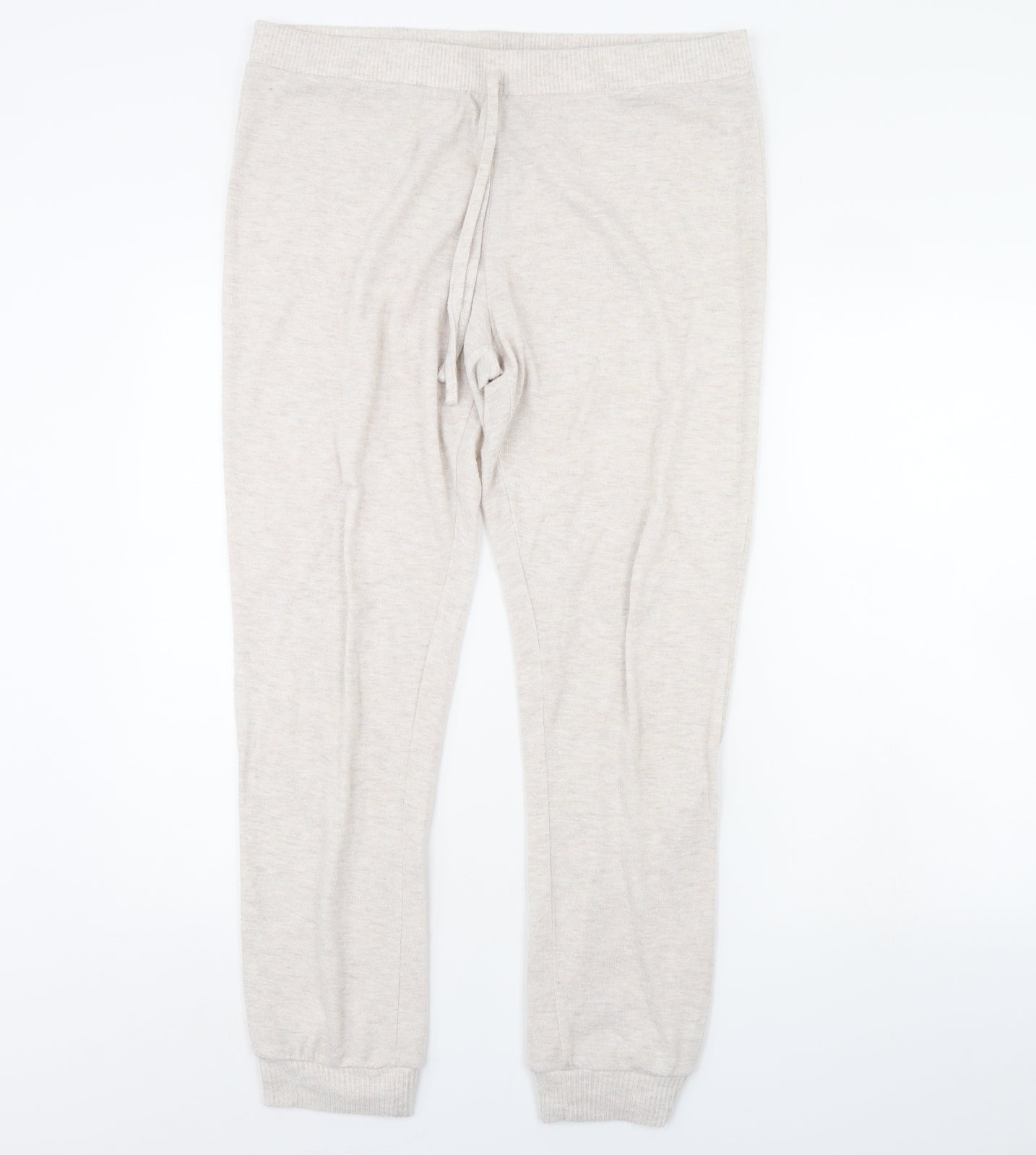 Primark Womens Ivory   Jogger Trousers Size 16 L30 in