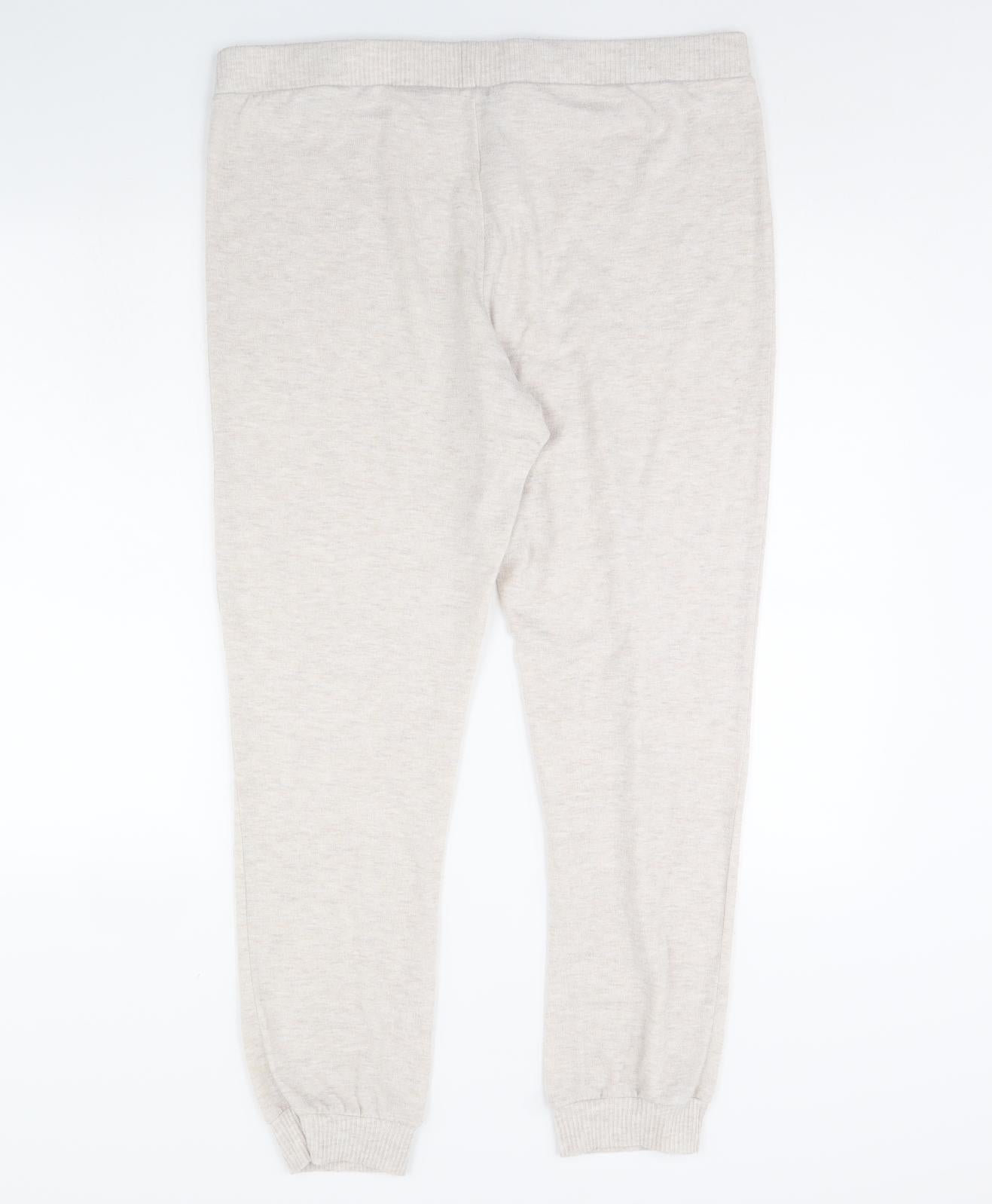 Primark Womens Ivory   Jogger Trousers Size 16 L30 in