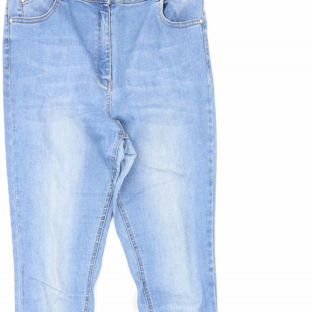 denim  Womens Blue  Denim Skinny Jeans Size 16 L30 in