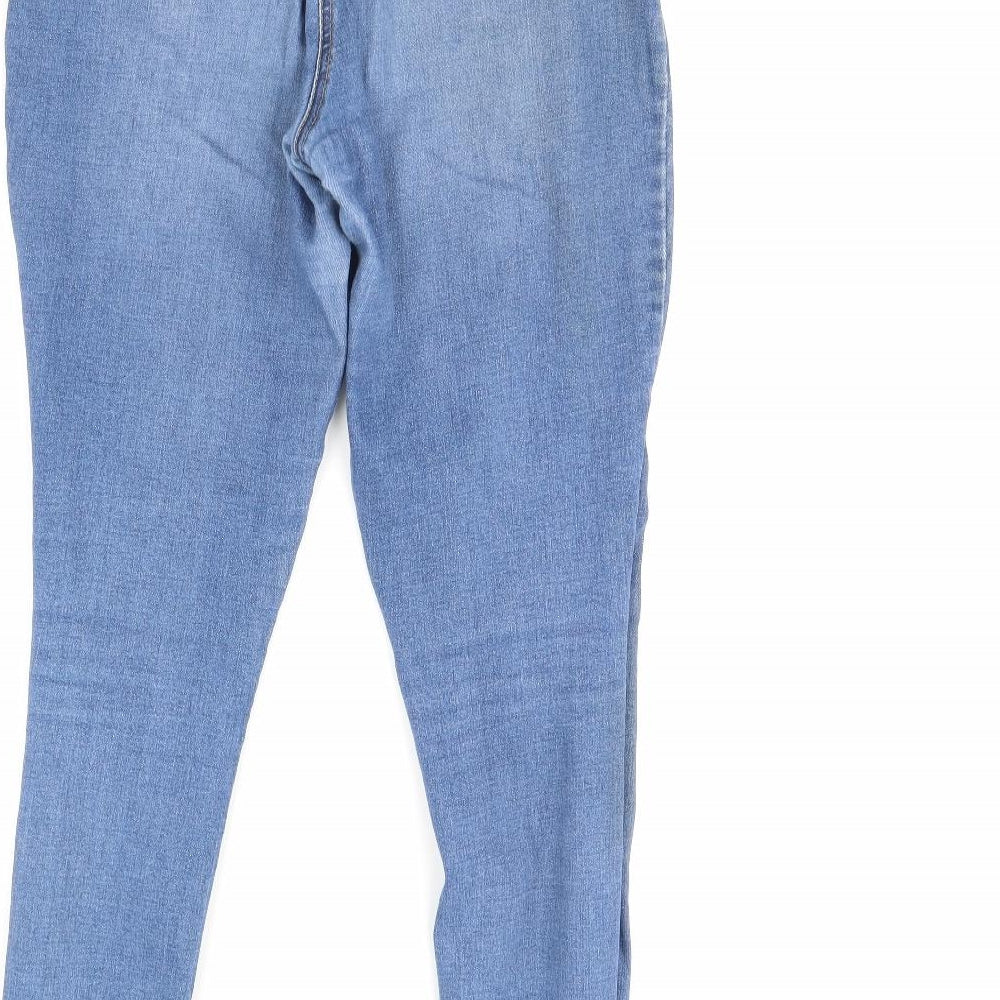 DENIM  Womens Blue  Denim Skinny Jeans Size 16 L30 in