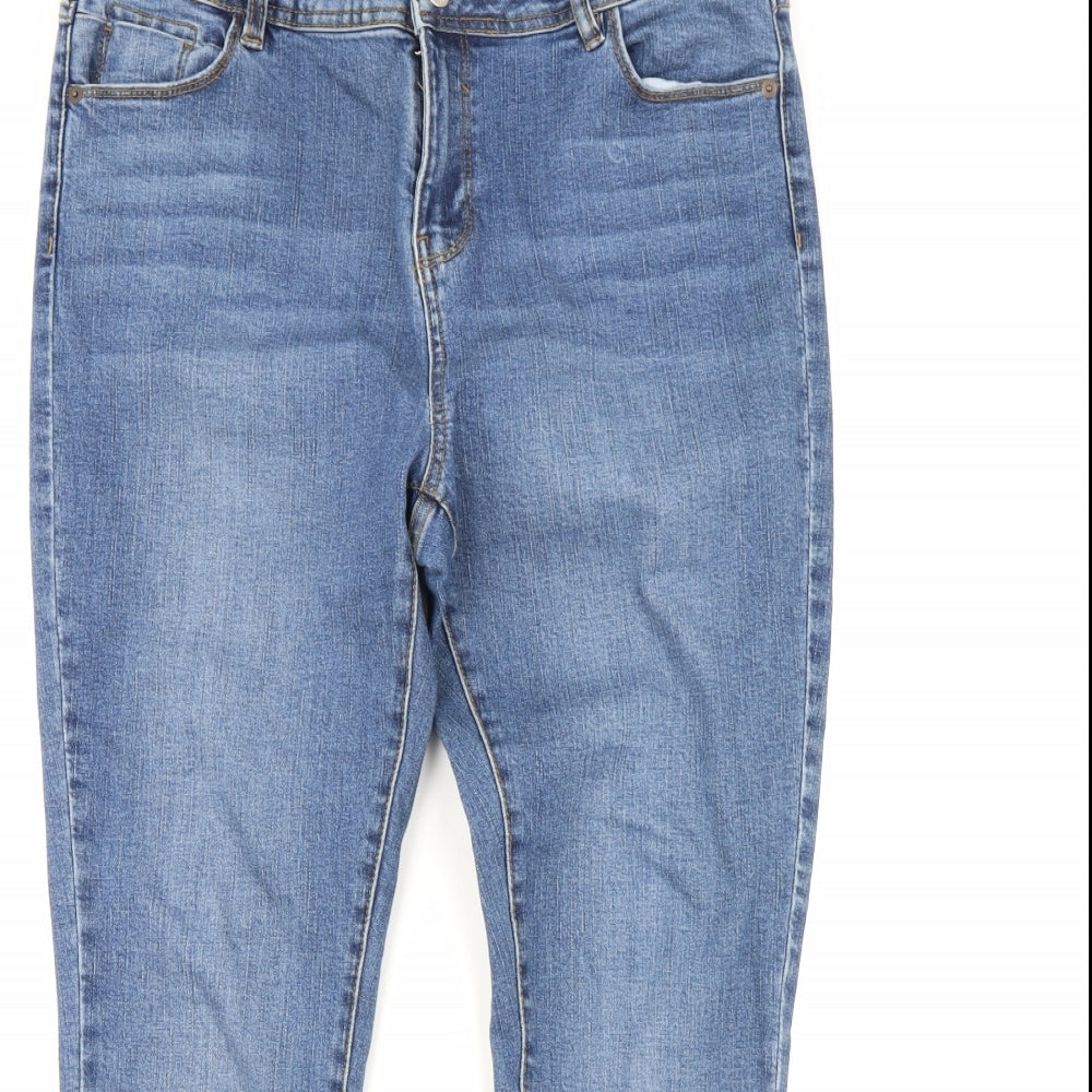 George Womens Blue  Denim Skinny Jeans Size 16 L30 in