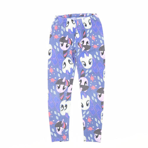 TU Girls Blue Solid  Cami Pyjama Pants Size 7 Years