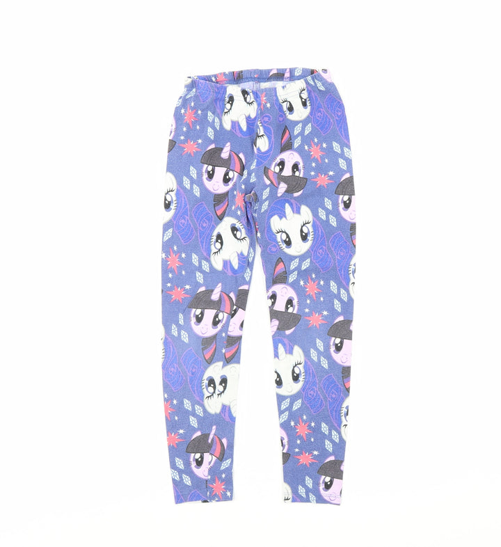 TU Girls Blue Solid Cami Pyjama Pants Size 7 Years