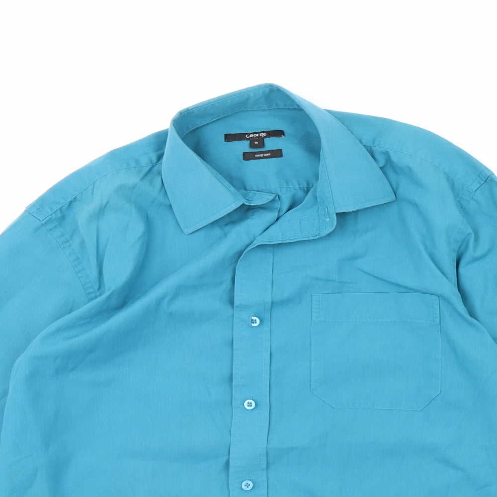 George Mens Blue    Dress Shirt Size 15