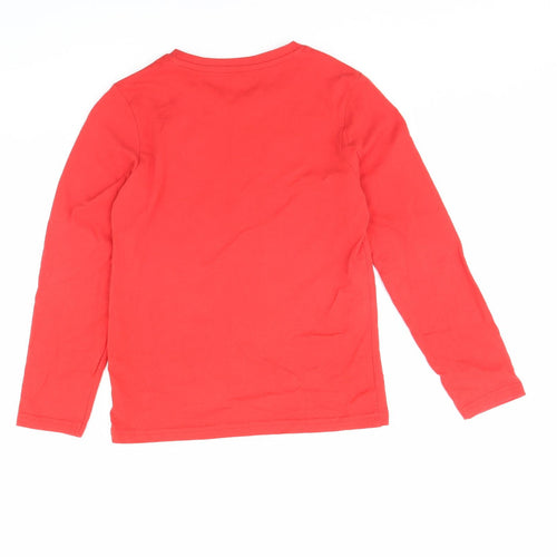 Nutmeg Boys Red   Basic T-Shirt Size 11 Years  - christmas