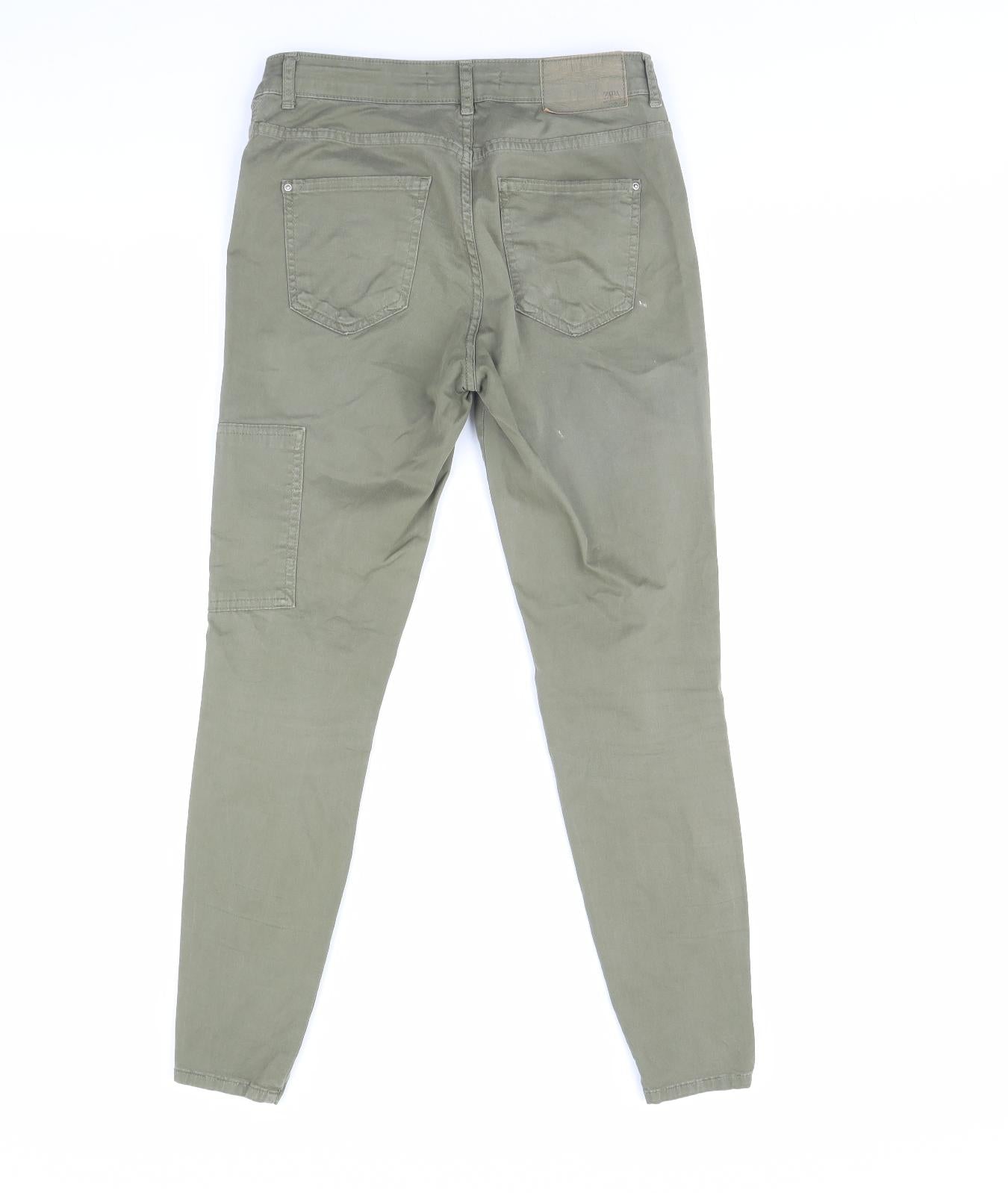 Zara Womens Green   Skinny Jeans Size 8 L29 in
