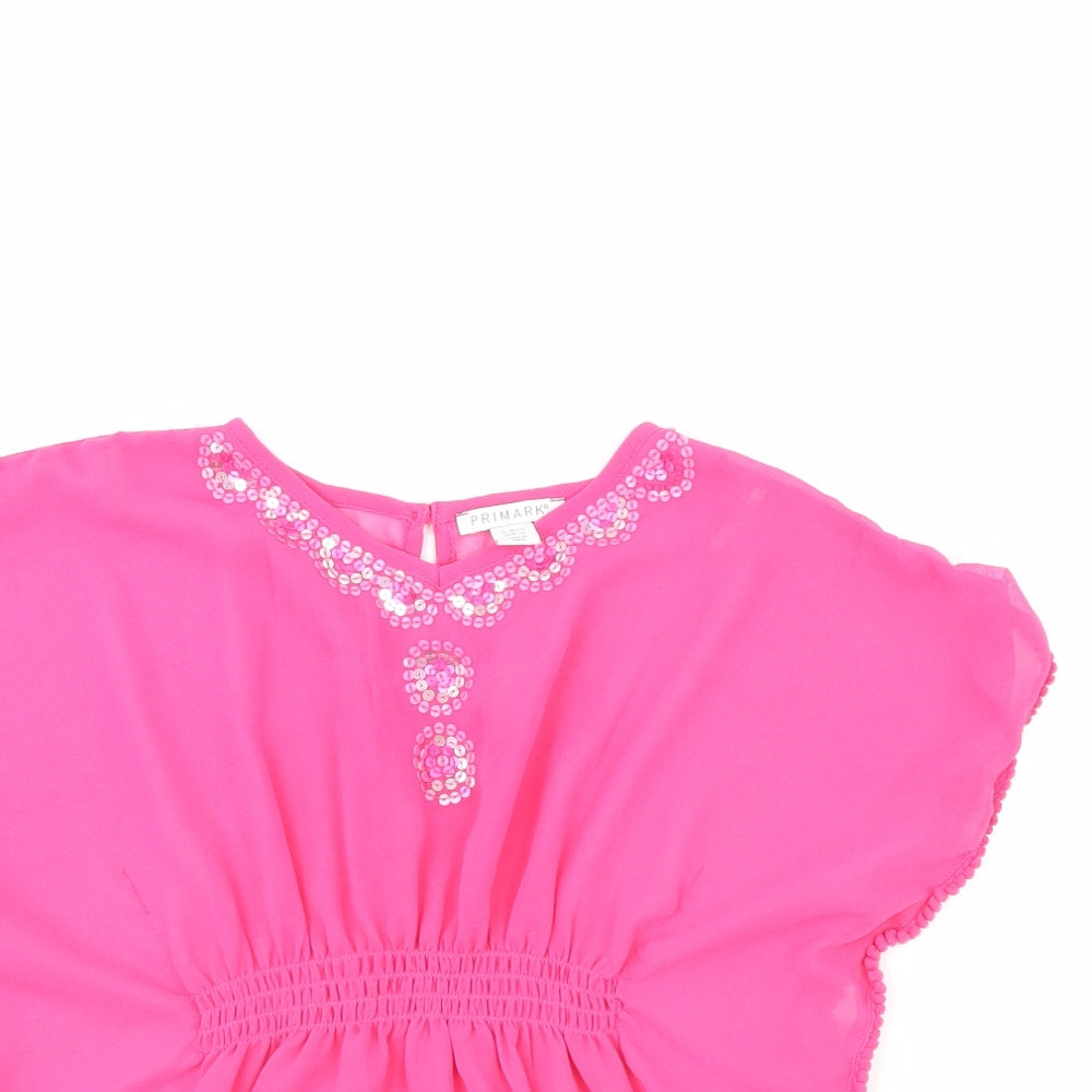Primark Girls Pink   Kaftan  Size 3 Years