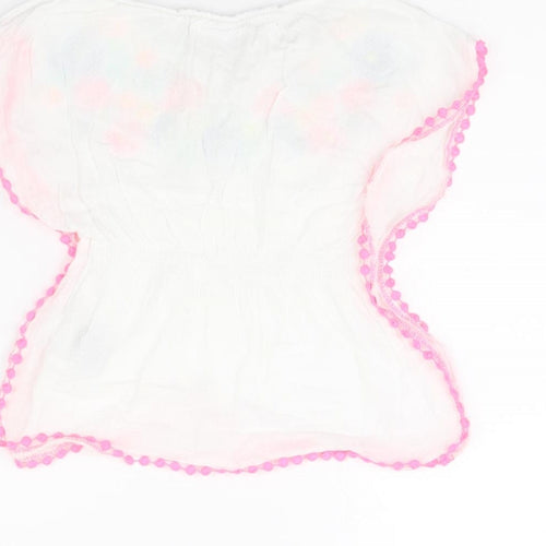 Epic Threads Girls White Floral  Basic Tank Size 4 Years