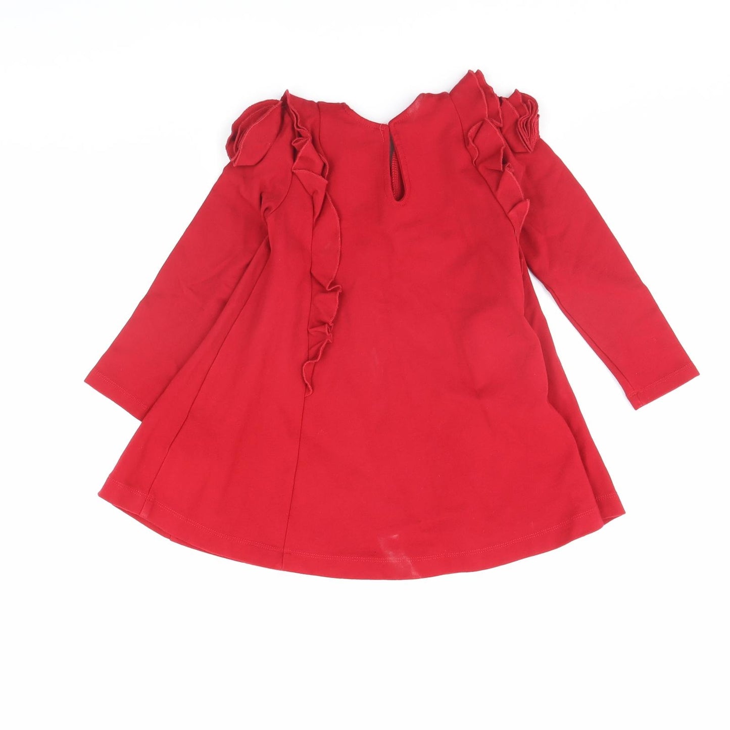 Mayoral Girls Red   Jumper Dress  Size 4 Years