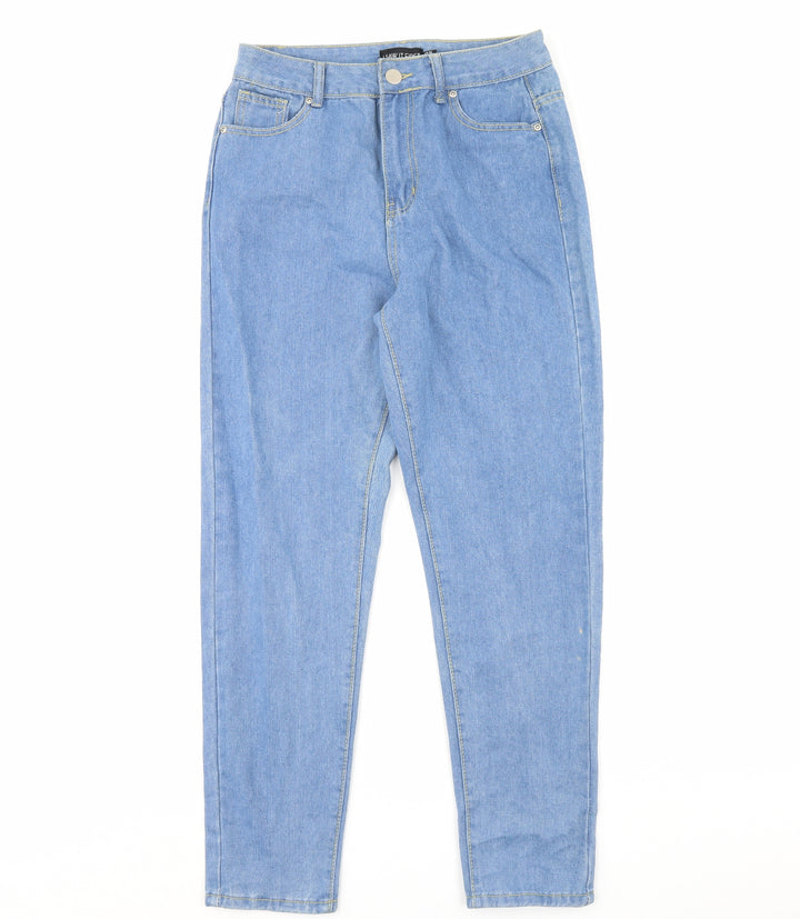 I SAW IT FIRST Womens Blue Denim Straight Jeans Size 10 L29 in