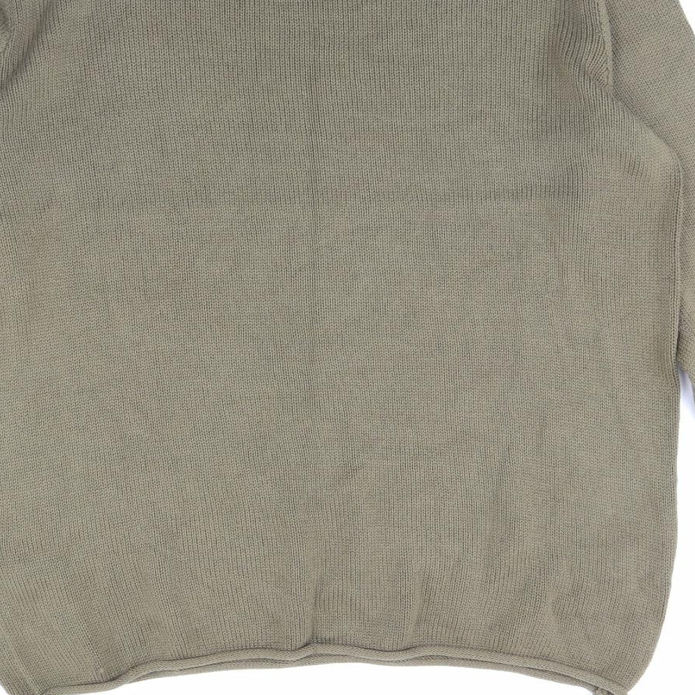 Siksih Mens Green   Pullover Jumper Size L