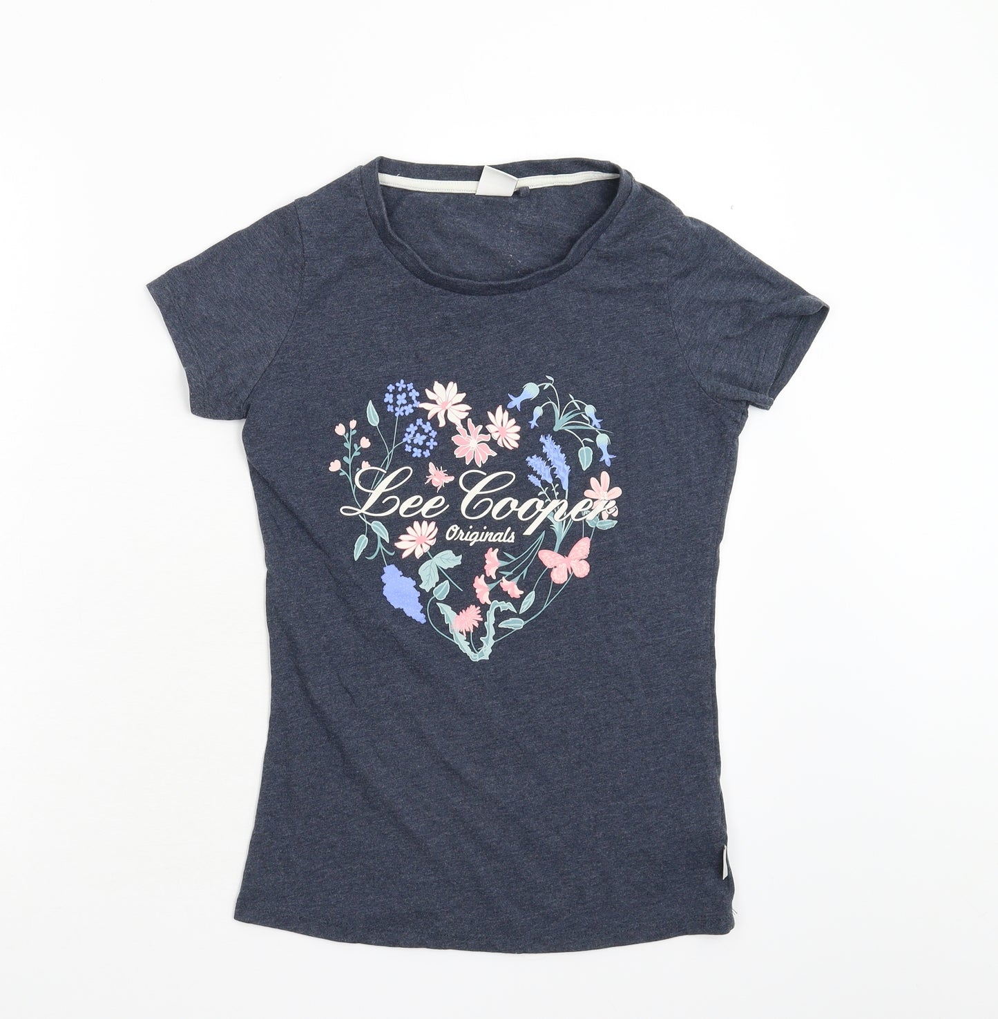 Lee Cooper Womens Blue   Basic T-Shirt Size 8