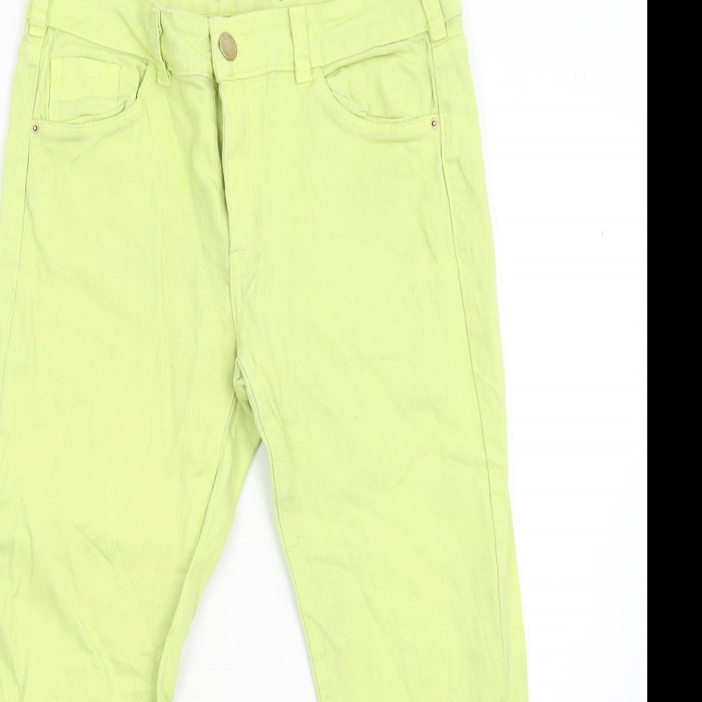 YSC Womens Yellow  Denim Capri Jeans Size 14 L25 in