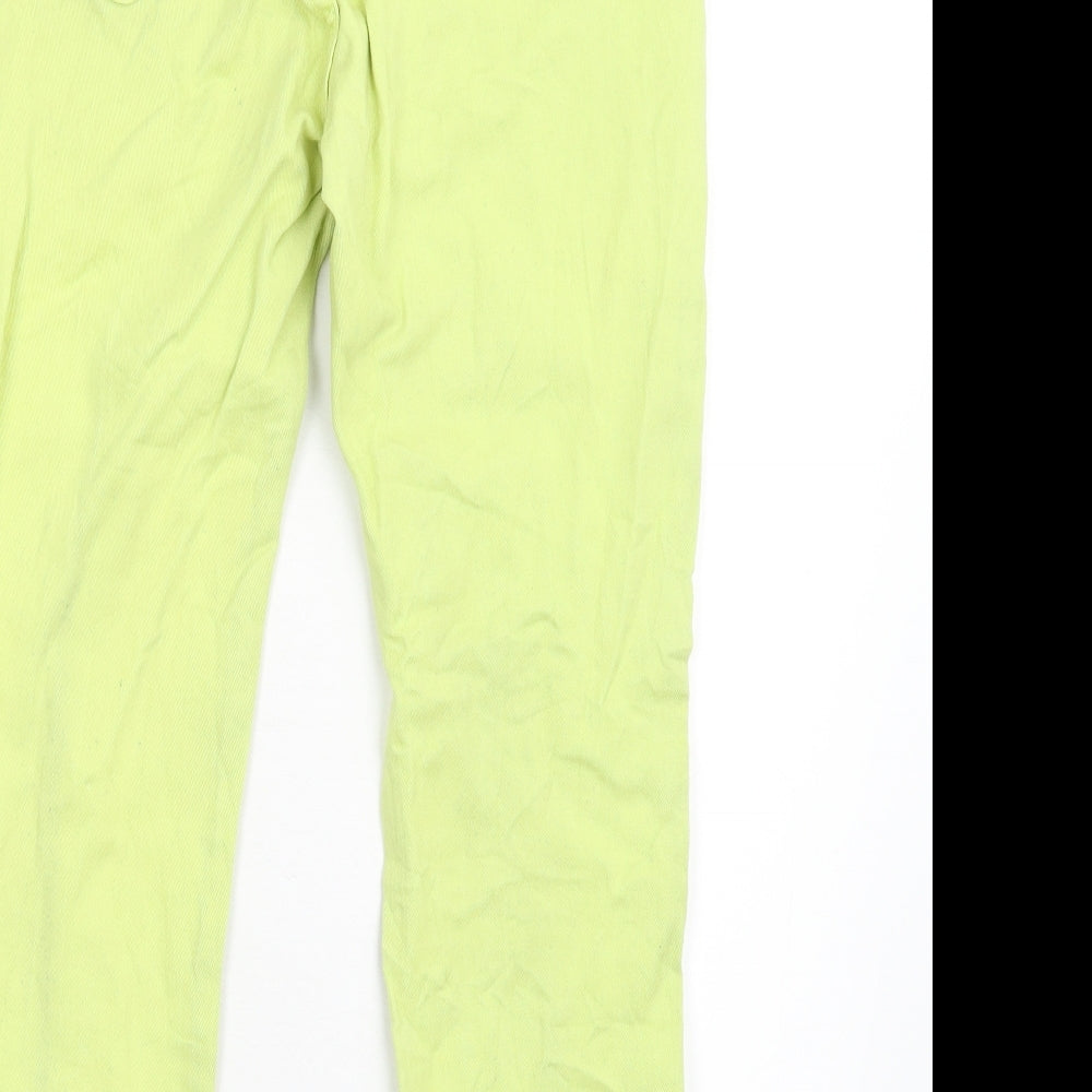 YSC Womens Yellow  Denim Capri Jeans Size 14 L25 in