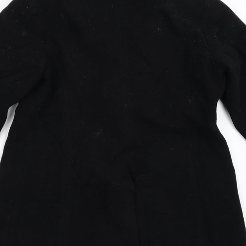 Badila Womens Black   Overcoat Coat Size L