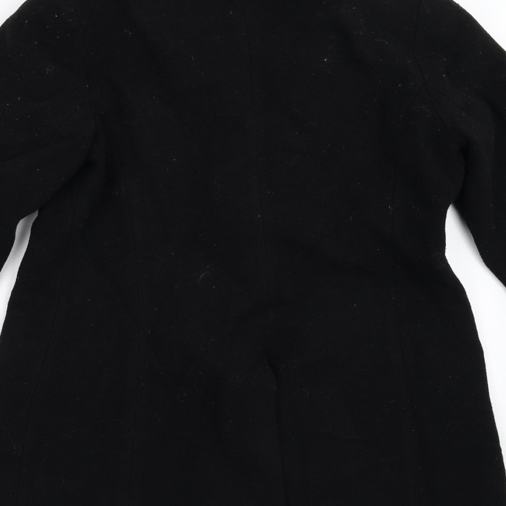 Badila Womens Black   Overcoat Coat Size L