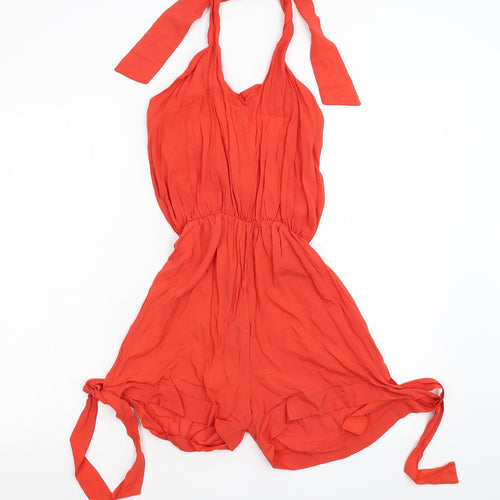 Preworn Womens Orange   Playsuit One-Piece Size L