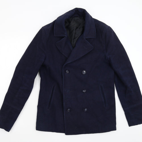 ASOS Womens Blue   Overcoat Coat Size M