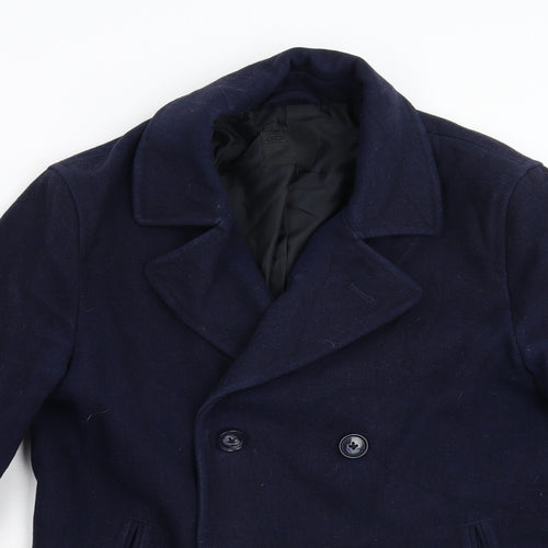 ASOS Womens Blue   Overcoat Coat Size M