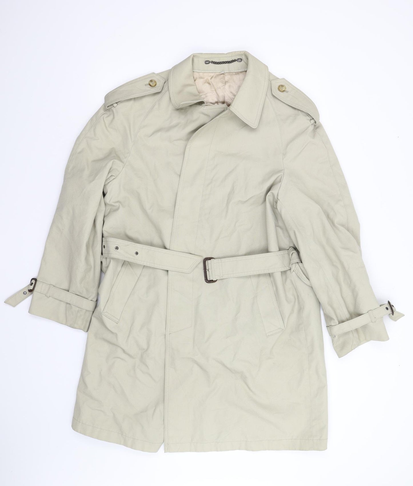 House of Fraser Mens Beige   Trench Coat Coat Size 42