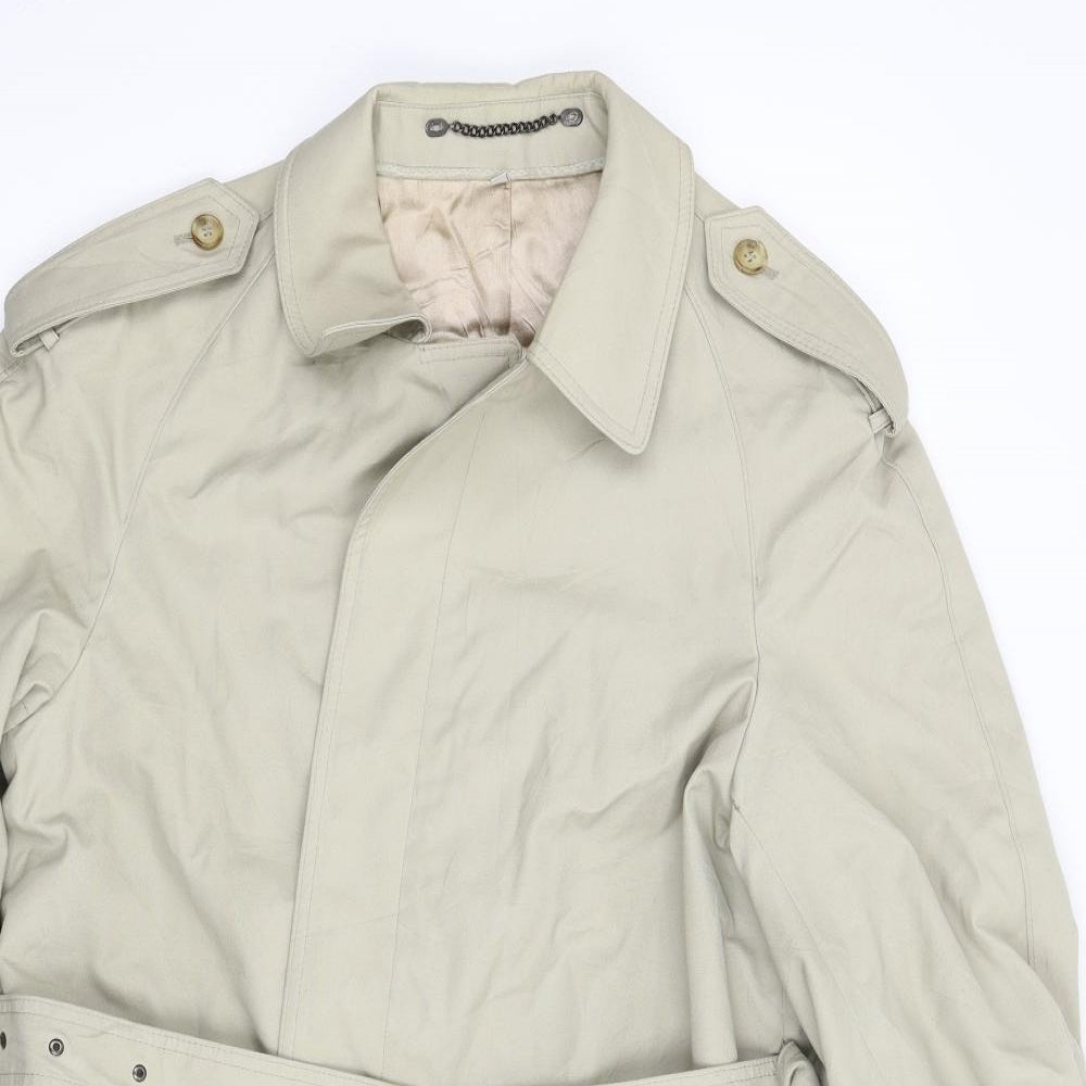 House of Fraser Mens Beige   Trench Coat Coat Size 42