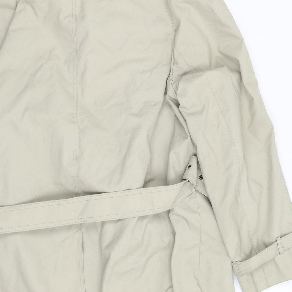 House of Fraser Mens Beige   Trench Coat Coat Size 42