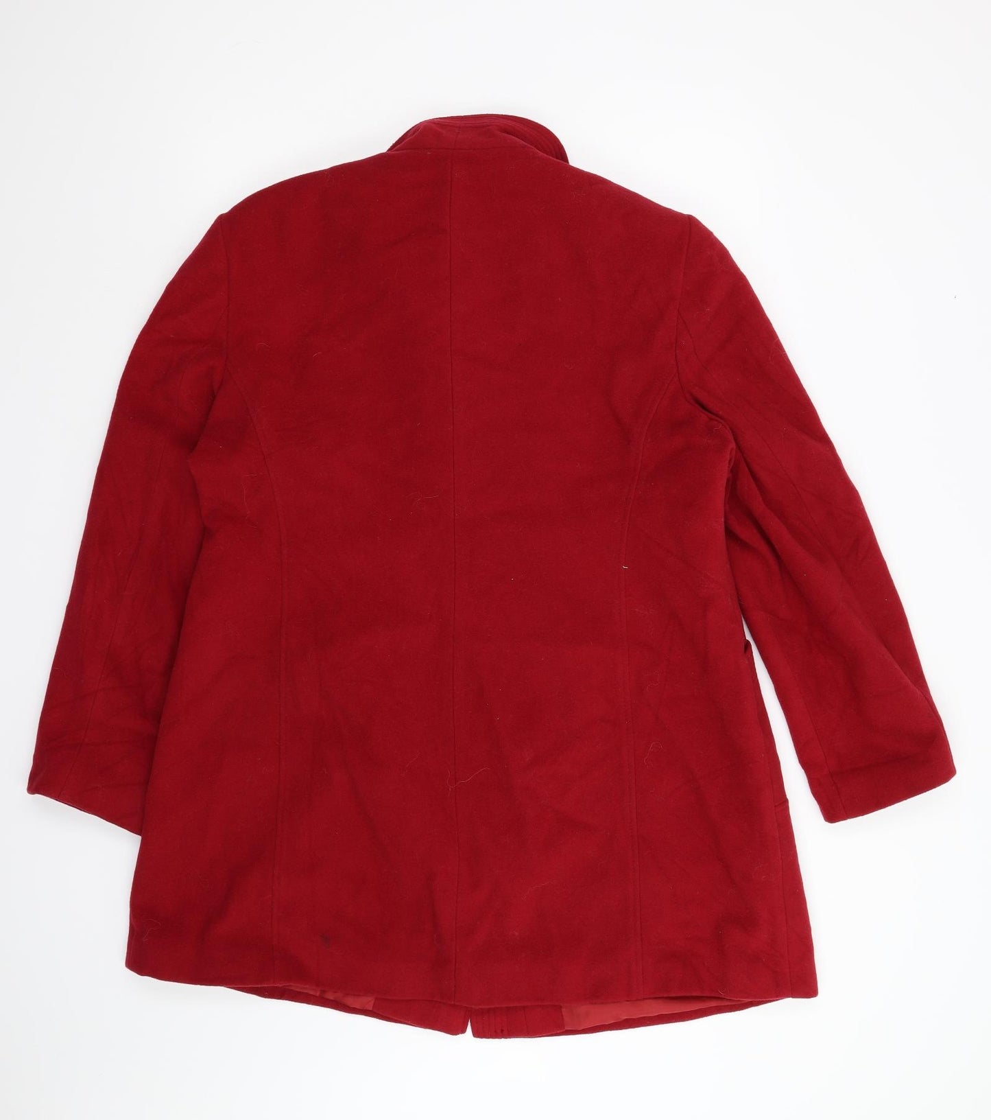 BHS Womens Red   Overcoat Coat Size 20