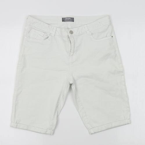 Dorothy Perkins Womens White   Cropped Jeans Size 14  - shorts