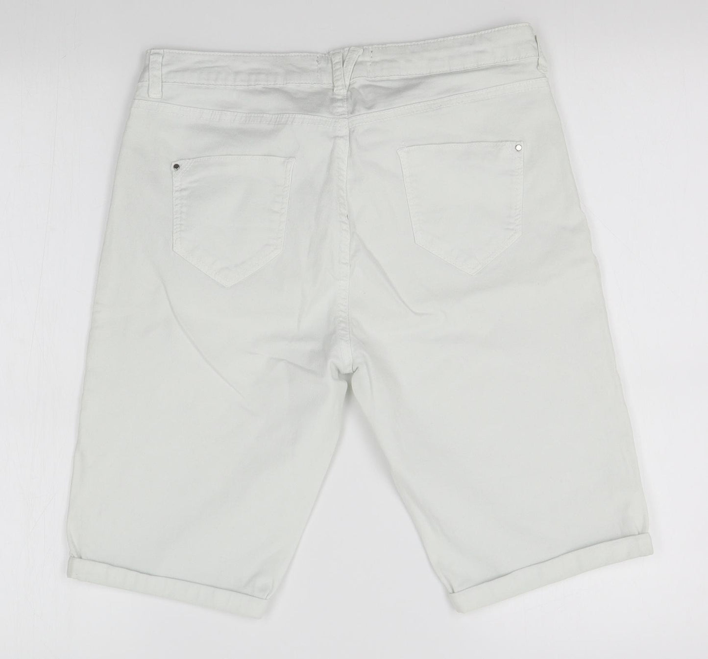 Dorothy Perkins Womens White   Cropped Jeans Size 14  - shorts