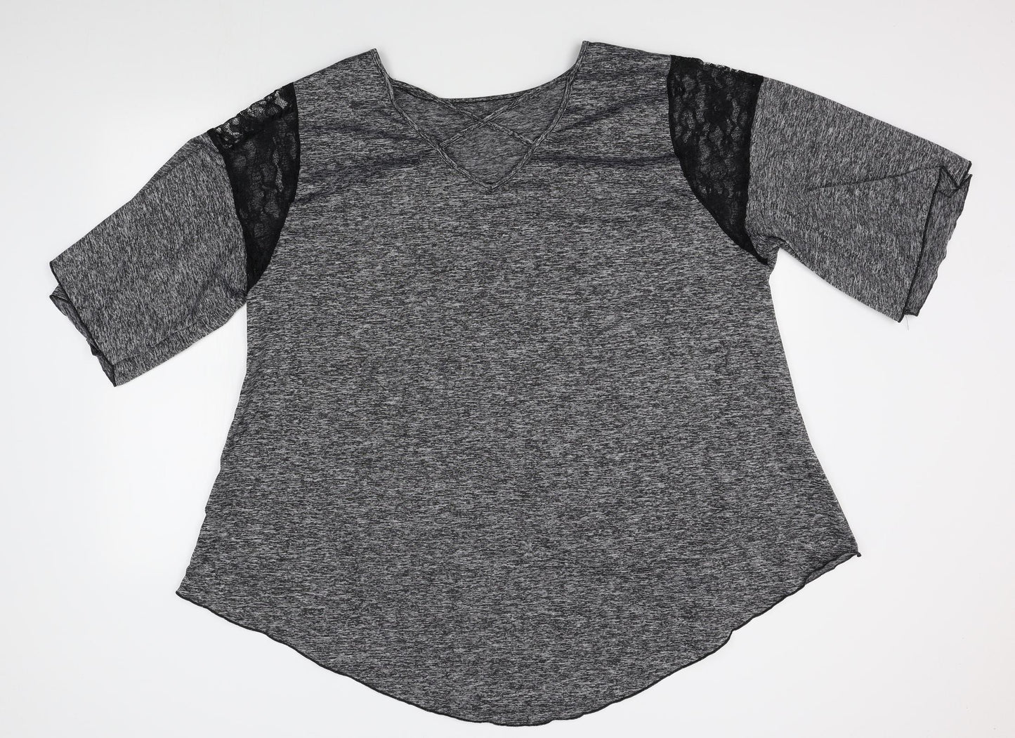 SheIn Womens Grey   Basic Blouse Size 4XL
