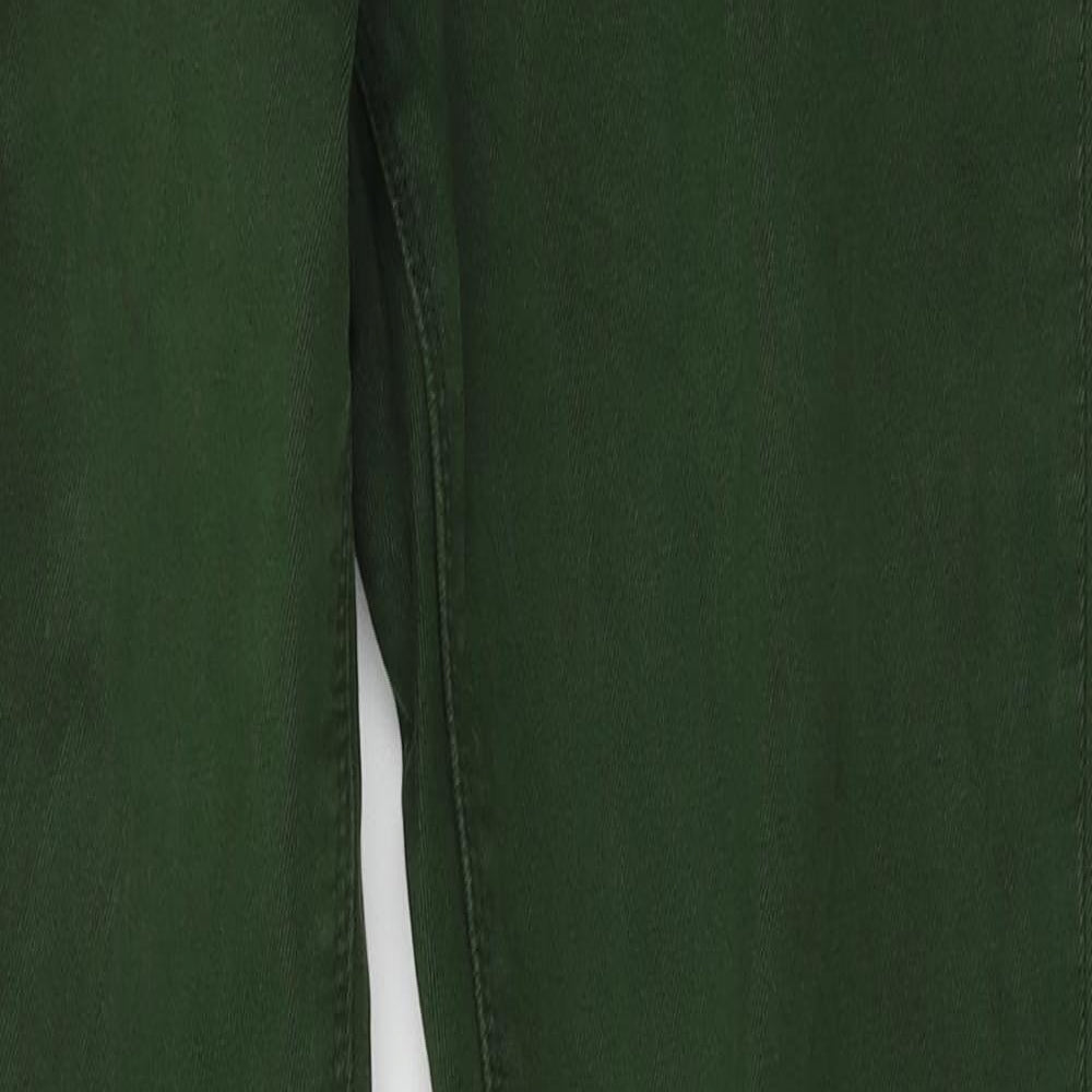 Topshop Womens Green   Straight Jeans Size 28 L32 in