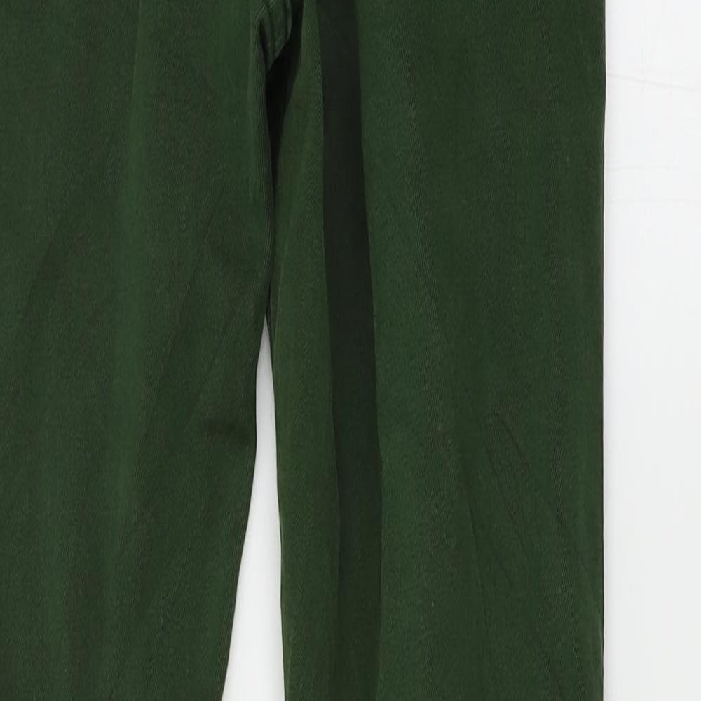 Topshop Womens Green   Straight Jeans Size 28 L32 in