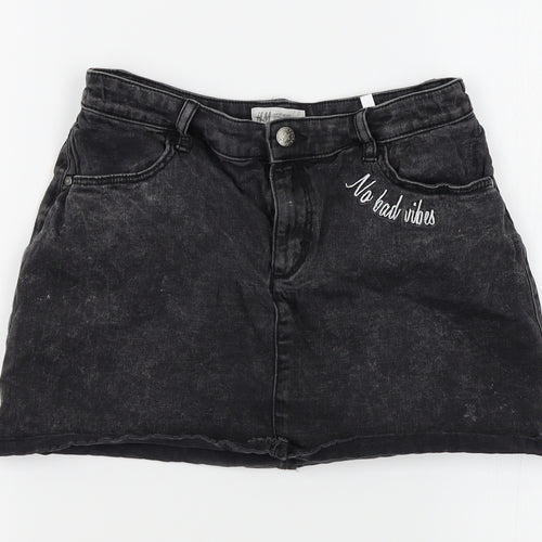 H&M Girls Grey   A-Line Skirt Size 14-15 Years