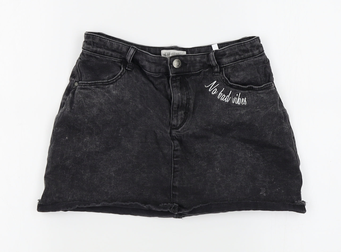 H&M Girls Grey   A-Line Skirt Size 14-15 Years