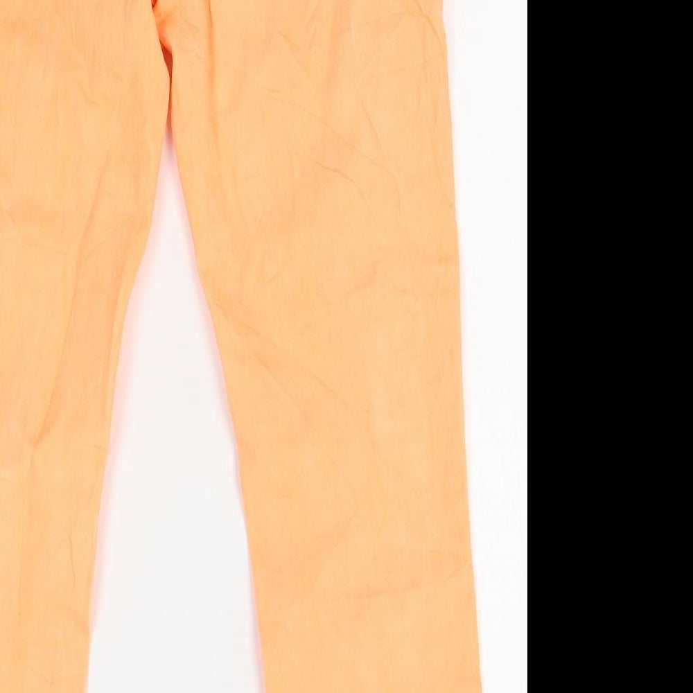 River Island Womens Orange   Straight Jeans Size 12 L27 in