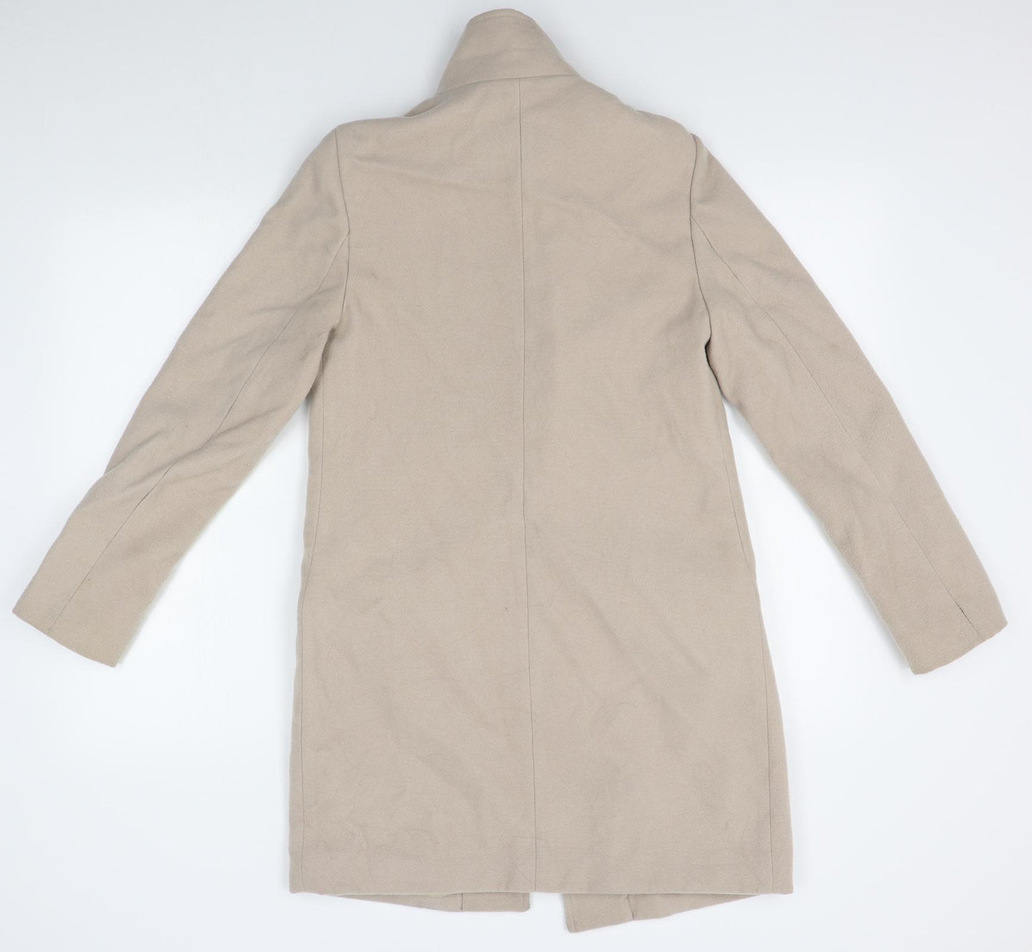 Missguided Womens Beige   Overcoat Coat Size 8